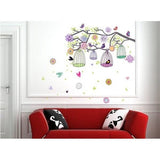 Colorful Bird Cage AY993 - Stiker Dinding / Wall Sticker di Tedy Febriyoga | Tokopedia