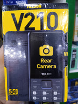 Villaon V210 1.8 Inch LCD Dual SIM Mobile With Removable 2500mAh Battery Basic Camera FM Radio Torch Light And PTA Approved (Random Color)