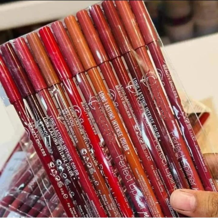 Flarmar Matte Lip Liner Pencil Set of 12 pec Waterproof