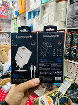 Sabawoon S119 Fast Charging Charger ?? | 18W Original | With Micro Cable