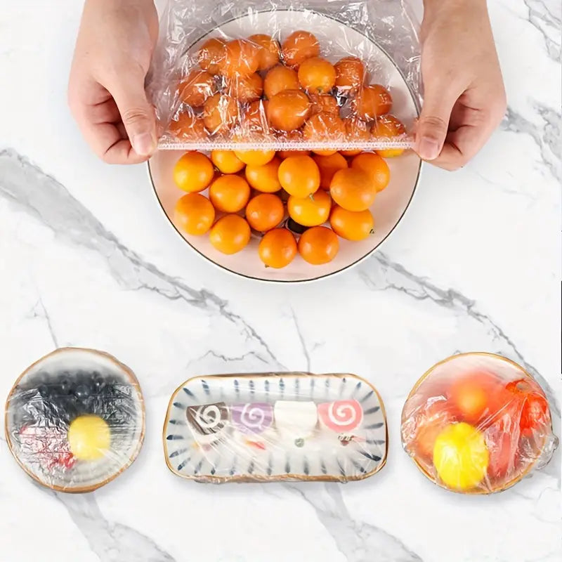 ( 2 in 1 ) stack- up shelf and  disposible food bag   (100 pieces) (random color)