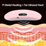 Electric Period Cramp Massager Vibrator Heating Belt for Menstrual Relief Pain Waist Stomach Warming Women Gift Box Packing(random color )