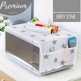 Oven Cover Kitchen Microwave Cover Waterproof Oil Dust Double Pockets Microwave Oven Cover (Random Design) (Made in China)
