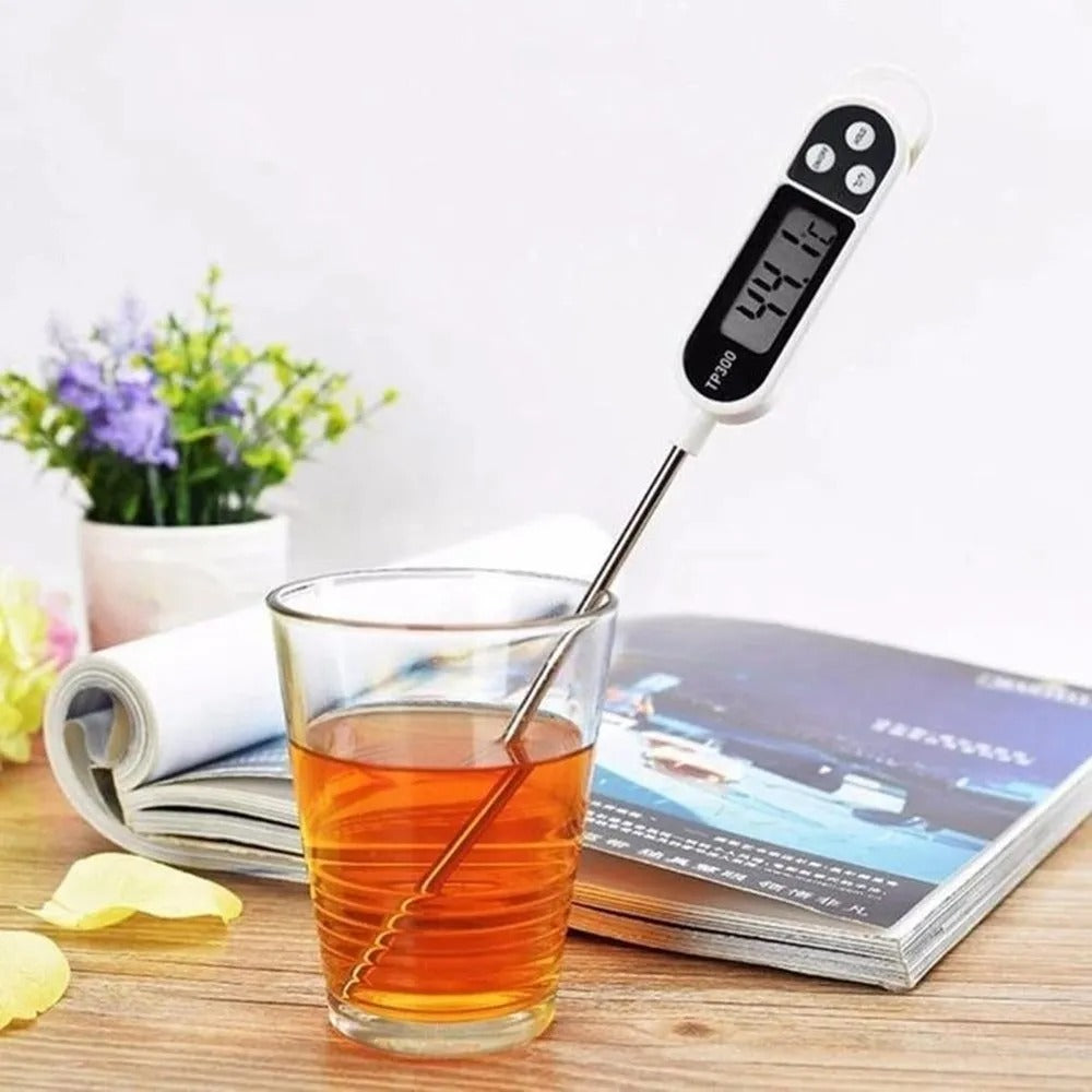 Digital Heat Absorbent Food Thermometer | Instant-Read Probe for Cooking, Grilling, BBQ, Frying, Baking & Kitchen Use | Accurate Temperature Sensor