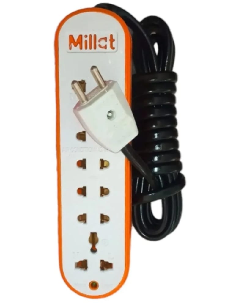 Extension Lead 5?Way | 4M Copper Wire | Power Switch | Multi?Socket Extension Cord | White