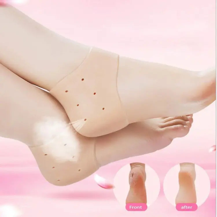 Pack of 2,Pair of half Heel Pain Anti Crack Silicone Set - Anti Crack  For Pain Relief Unisex