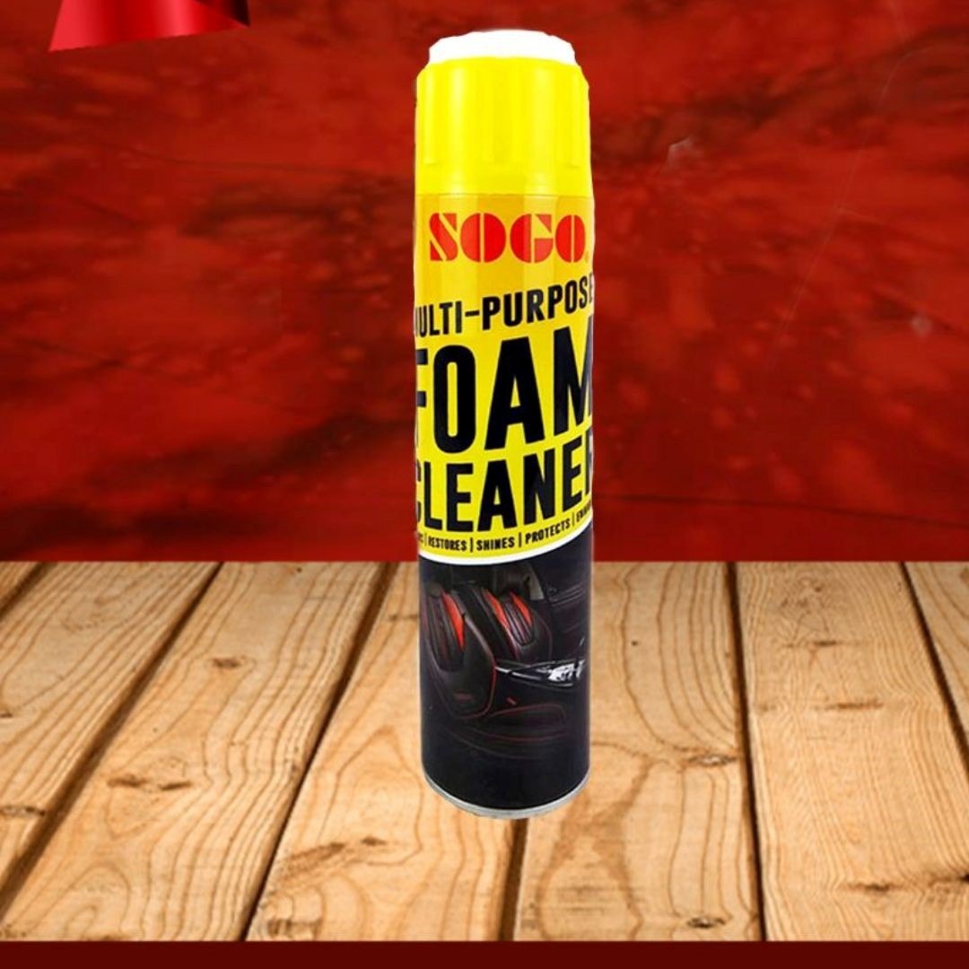 Sogo Multi-Purpose Foam Cleaner (650ml) – High-Performance Deep Cleaning Agent for Automotive Interiors, Home Upholstery, and Multi-Surface Care