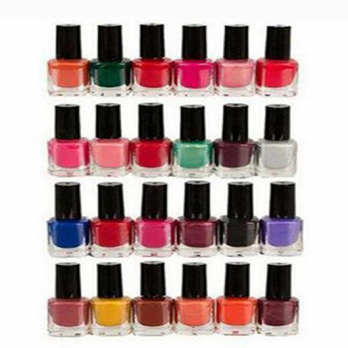 Pack Of 24 - Peel off Nail Polish Multicolor