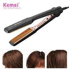 Original KEMEI KM-471 Adjustable Temperature 160-220°C Professional Electric Hair Straightener / Flat iron Thermal Balance Technology / Rapid Warming Hair Styling Tool Beauty Set Rod For Women / Genuine KEMEI KM 471