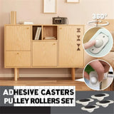Pulley Wheel Pack Of 4 Pcs Card Packing Smooth Rotation Easy Use Compact Design Reliable Utility