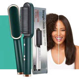 Electric Professional Hair Straightening Brush (random Color)