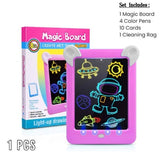 Kids Magic Glow Pad: 3D Light-Up Drawing Board for Creative Play and Learning
