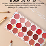 Miss Rose  18 Colors Matte Lipstick Palette  Korean cosmetics lipsticks set color Palette