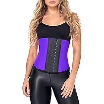 Rubber Body Slimming Sculpting Clothes waist cincher shaper 4 steel boned corset body shapewear girdle belt latex waist trainer for women