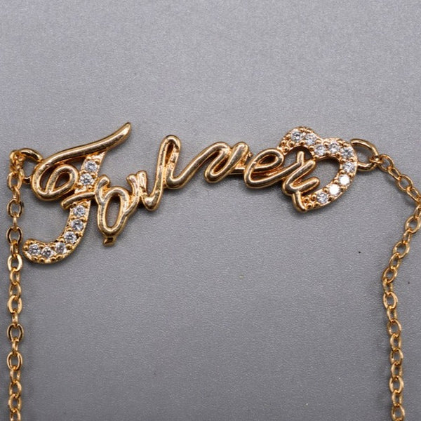 Golden Forever Steel Jewelry Locket Pendant Necklace For Women