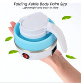 Foldable And Portable Teapot Water Heater Electric Kettle For Travel And Home Tea Pot Water Kettle Silica Gel Fast Water Boiling 600 Ml(random color )