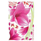 Wallpaper Sticker Pink Orchid AY9277 - Stiker Dinding / Wall Sticker