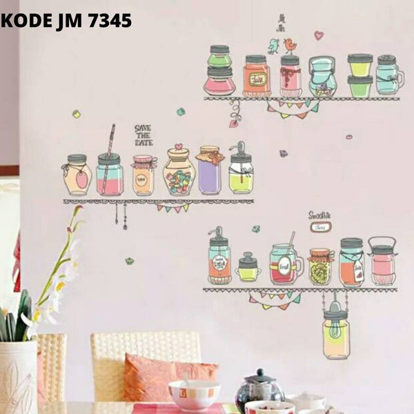 JM7345 Restaurant Self-adhesive Wall Sticker - Multi