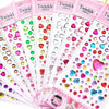 3D Face Pearl Jewels Eyeshadow Stickers  Face Body Eyebrow Diamond Nail Sticker Diamond Decoration And Hair Beats Multi Colour