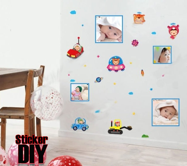 Transparent wall sticker, picture frame, Doll paradise (Freesize) size 30x45 xy3009