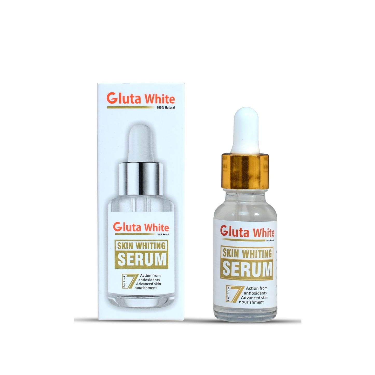 Gluta White Face Glowing Serum |  Glutathione-Based Brightening | Hydration &amp; Antioxidant Protection 30 ml 