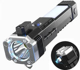 Multi-functional LED Flashlight ,torch ( Rechargeable ) with box (random Color)