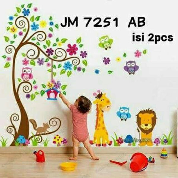 Foreign trade JM7251AB large DIY cartoon stickers children room decoration