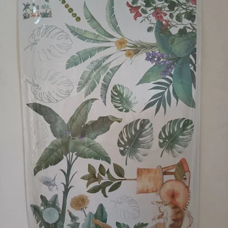 METH SK9389 TROPICAL LEAVES TROPIKAL LEAF WALL STICKER