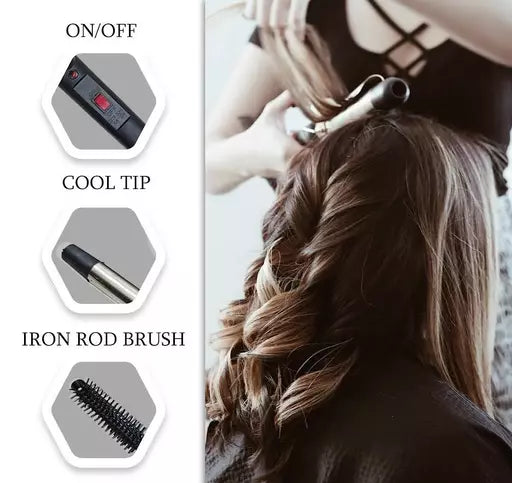 Professional Stainless Steel Anti-Static Curl Curling Make Hair Curler Curling Iron Rod Styling