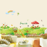 JIAPAI Mushroom Wall Stickers for Kids size 60x90 ay9072
