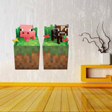 Minecraft Pig Cow Wall Stickers size 50x60 aw6025