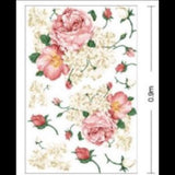 Wall stickers, decals, roses, flowers, flower garden, large flowers, white flowers, white flowers, floral decor, interior decoration, mood change, bouquet nice! size50x70  dm570098