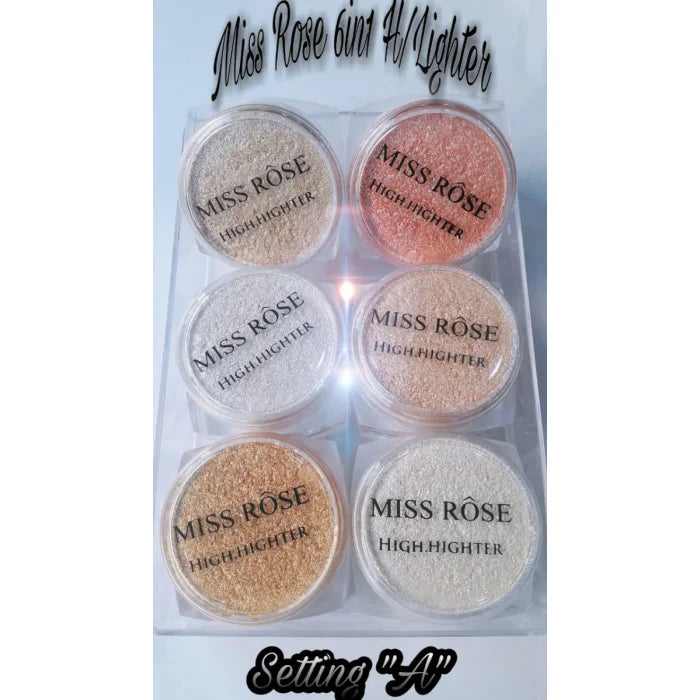 6in1 Set Of Miss Rose Highlighters