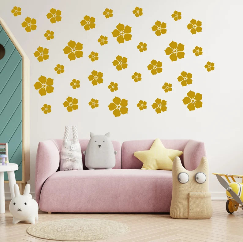 Flower Big Medium Small Mirror Stickers for Wall, 3D Mirror Wall Stickers, Acrylic Wall Stickers, Wall Stickers  size 20x40