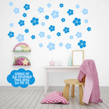 Flower Big Medium Small Mirror Stickers for Wall, 3D Mirror Wall Stickers, Acrylic Wall Stickers, Wall Stickers  size 20x40