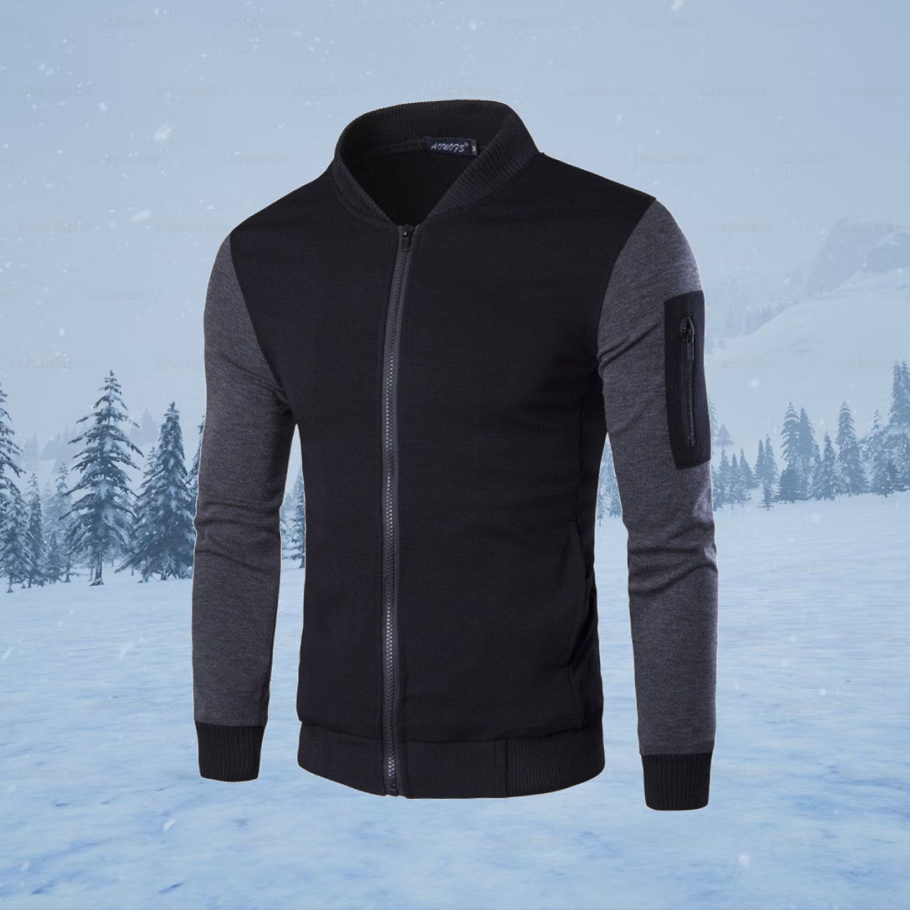 Grey Sleeve Style Full Jacket - Elevate Your Style with Our Dashing Full Bazo Jacket: Fashionable, Trendy, Premium Quality, and Finely Stitched - Extra Large