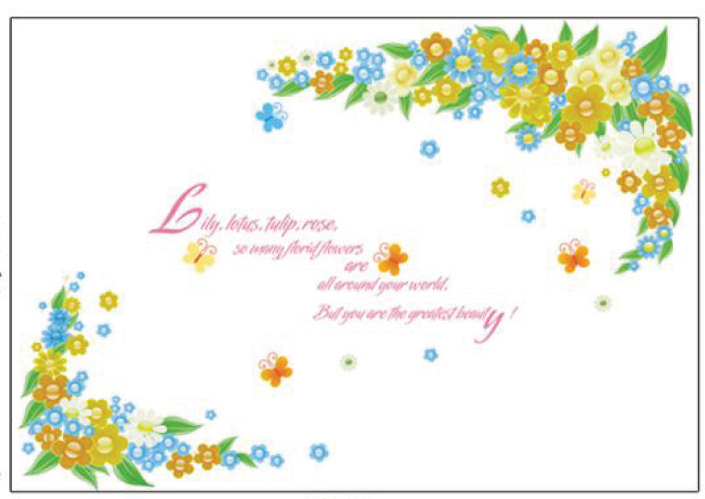 Wall Stickers  Flowers Wall Stickers Removable DIY Wall Art Decor Decals Murals for Office Home Walls Bedroom Study Room Wall Decaoration Wall Decor size 60x90 ay1927