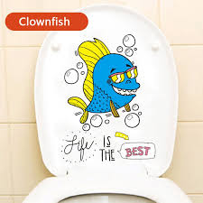 Crocodiles Octopus Fish Bathroom Toilet Wall Stickers Waterproof Tile Stickers size 30x30 xh3218