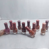 Pack of 12 Nude Permanent Nail Polish Light Amazing Colors Series