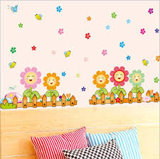 Flower Fence Design Removable Wall Sticker DIY Wallpaper dlx516 size 60x90 dlx516