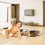3D stereo decoration wall breaking home personalized wall sticker AY9255 remove wall stickers