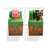 Minecraft Pig Cow Wall Stickers size 50x60 aw6025