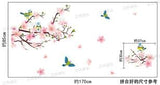 Chinese style peach blossom wall stickers room decoration stickers Ay9189