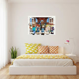 3D Gaming Wall Art Stickers Pixel Block Game Decals PVC Kids Room Decor size 50x70cm aw6011