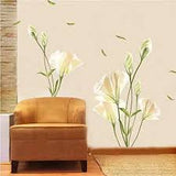 Large Removable Vinyl Self-adhesive Lily Flower Wall Sticker for Kids Room size 50x70 xls7067