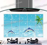 Kitchen Oil Proof Wall Sticker Heat Resistant Waterproof Self Adhesive Backsplash Cover for Kitchen Wall Protection