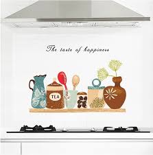 JAAMSO ROYALS Kitchen Grocery Wall Tiles Stickers Waterproof, Kitchen Stickers for Wall, Wall Sticker for Kitchen, Kitchen Sticker, Kitchen Tiles Wall Stickers size 60x90 nc041