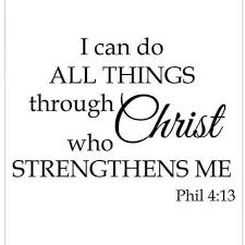 Family Art Decoration I Can Do All Things Through Christ who Strengthens me Inspirational Wall Decal Quote size 20x90 dz0210