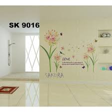 SK9016 Lily Bouquet Color Wall Stickers Vine Beautiful Flowers Quotes Vinyl Decals Living Room Home Decoration