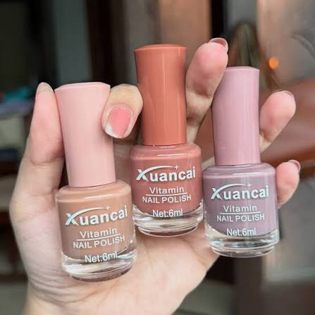 Pack of 12 Nude Permanent Nail Polish Light Amazing Colors Series